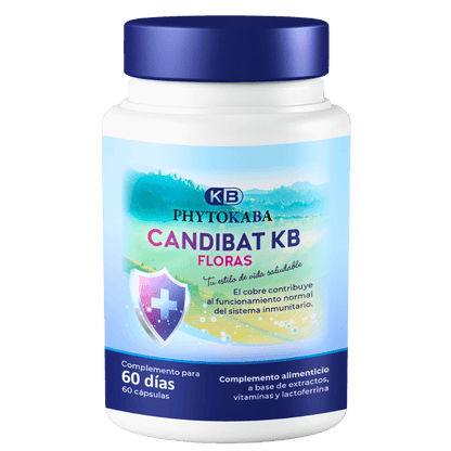 Candibat Kb 60 Cápsulas A Base De Extractos Y Lactoferrina_0