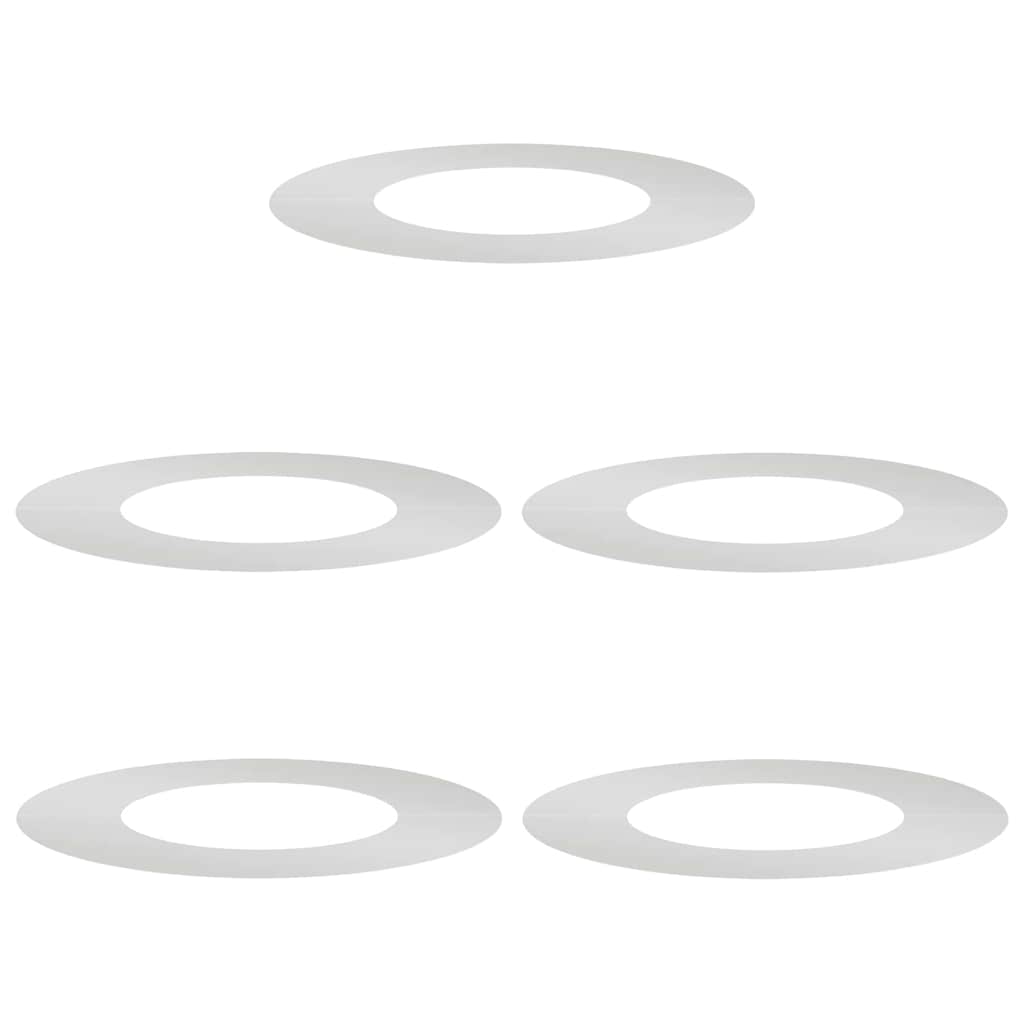 Adecuado Para Anillos De Árbol Plano 5 Uds. Plateado Ø40/70 Cm_0