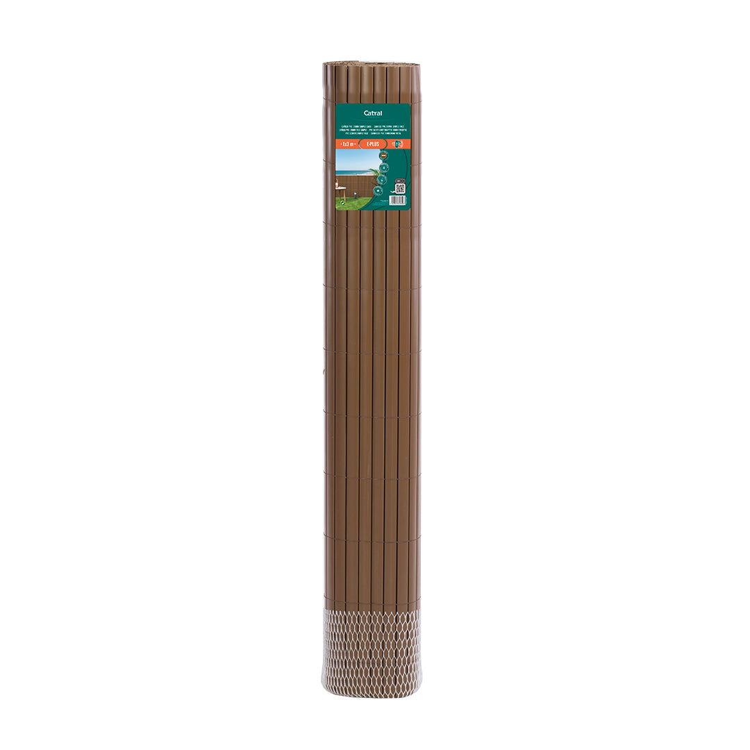 Cañizo Pvc E-plus D/c Marrón - Decoración Y Privacidad 2x3 M / Multicolor_2