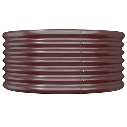 Jardinera De Acero Galvanizado Marrón 80x80x36 Cm_2
