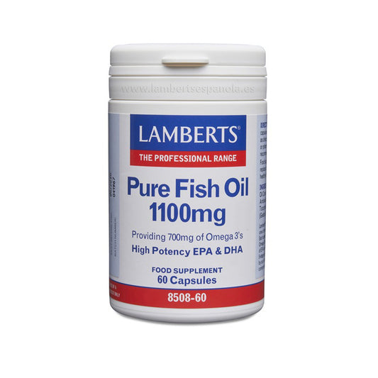 Óleo de peixe puro Lamberts 60 cápsulas