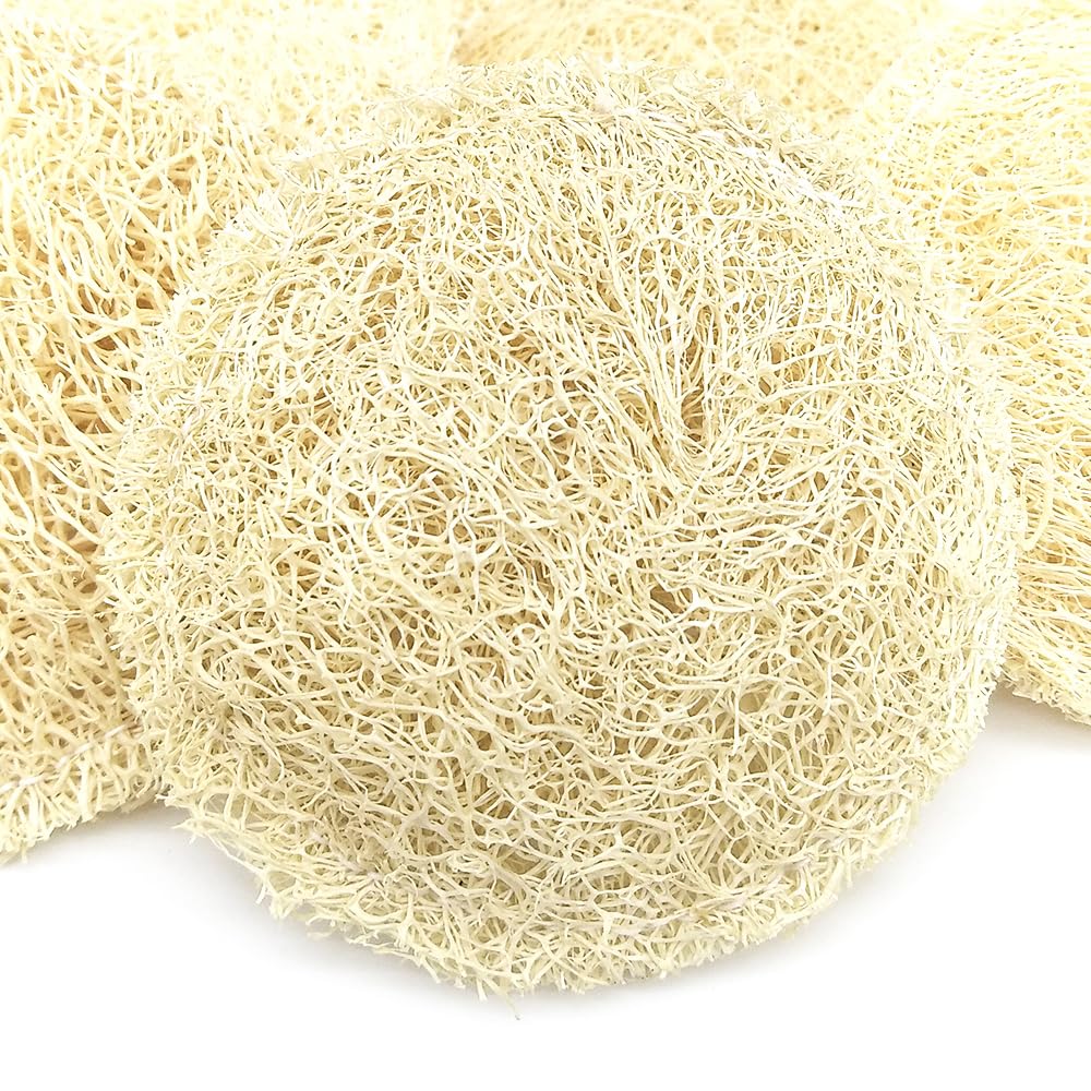 Disco exfoliante de lufa natural - Elimina durezas en talones, codos - Exfoliante facial - Cultivada en Galicia_1