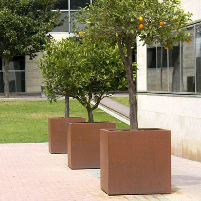 Jardinera Cubo Acero Corten / Unidad / 60x60x60 Cm_0