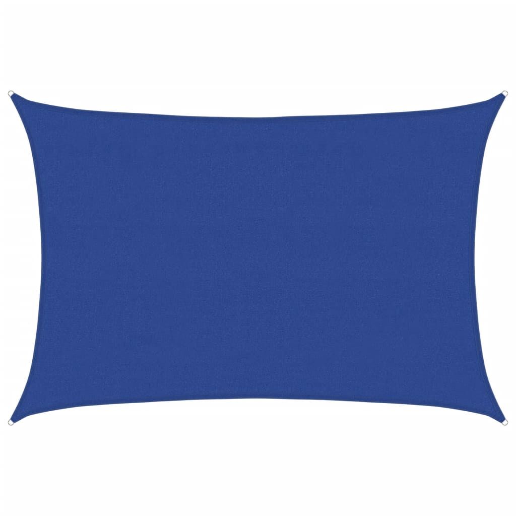 Vidaxl Toldo De Vela Rectangular Hdpe Azul 160 G/m² 4x5 M_0