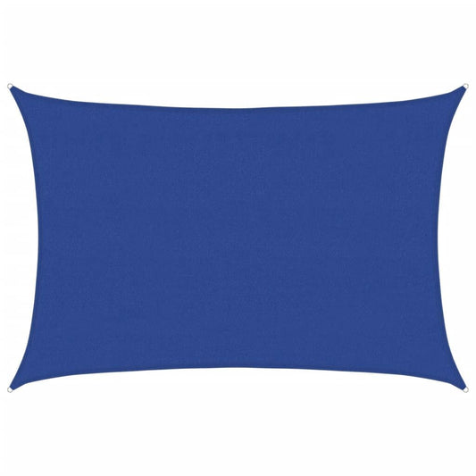 Vidaxl Toldo De Vela Rectangular Hdpe Azul 160 G/m² 4x5 M_0