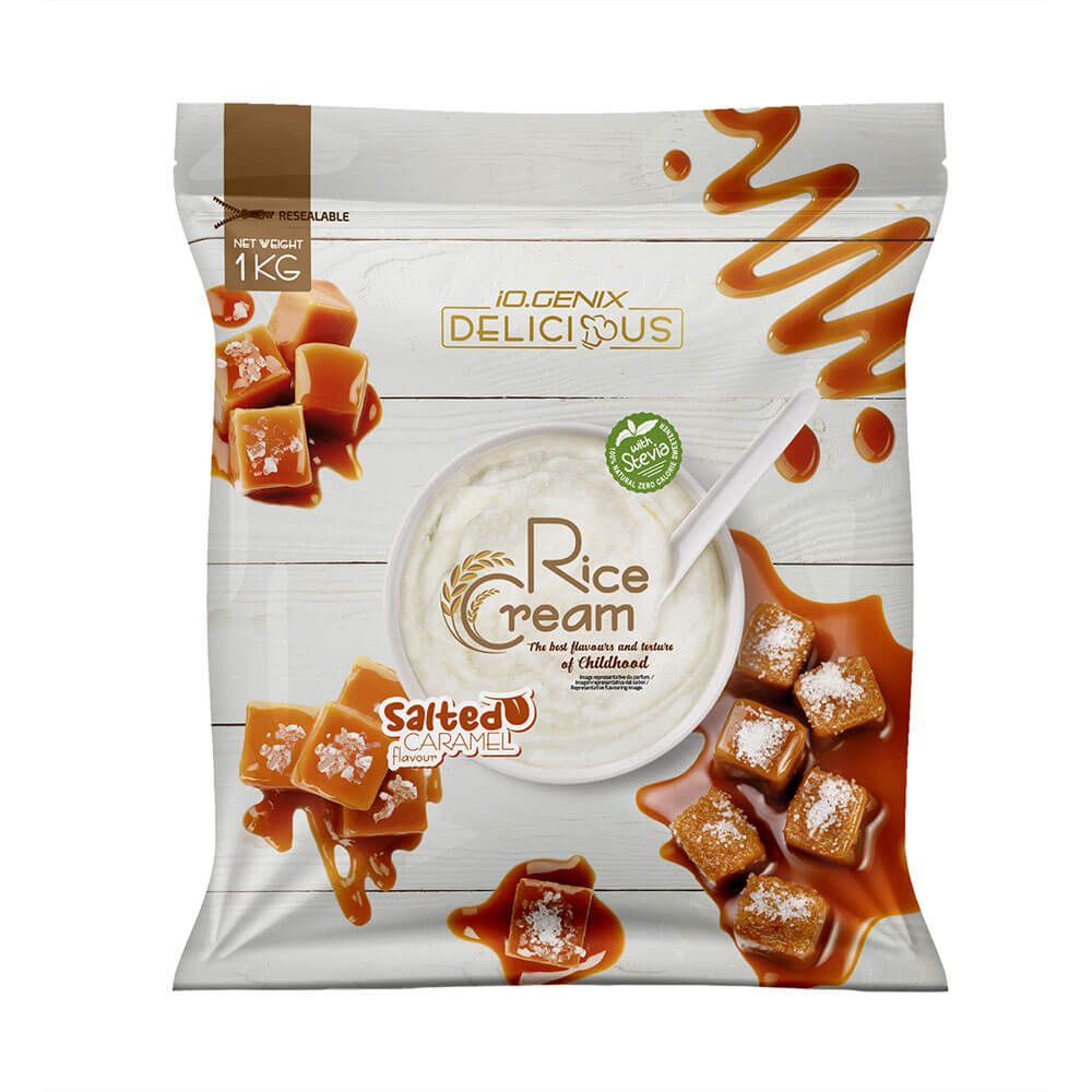 Rice Cream (crema De Arroz) - 1kg - Caramelo Salado - Harina De Arroz - Io.genix_0