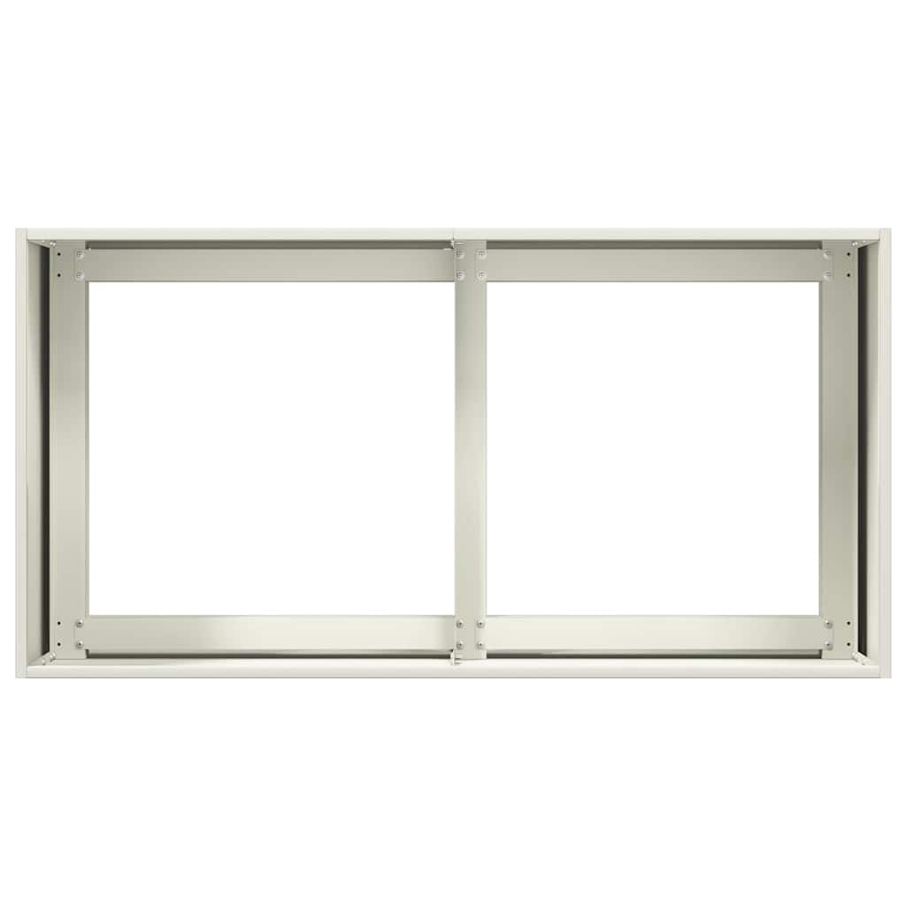 Jardinera De Acero Laminado En Frío Blanco 80x40x40 Cm_4