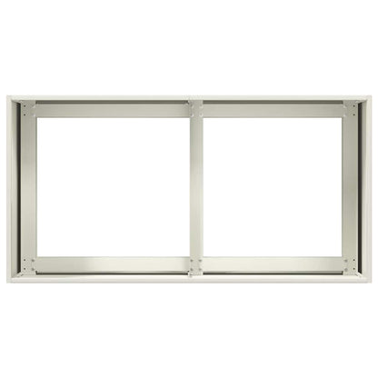 Jardinera De Acero Laminado En Frío Blanco 80x40x40 Cm_4