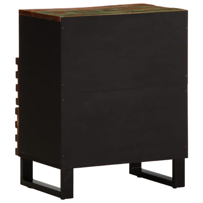 Mesita De Noche Madera Maciza De Acacia 50x34x62 Cm_3