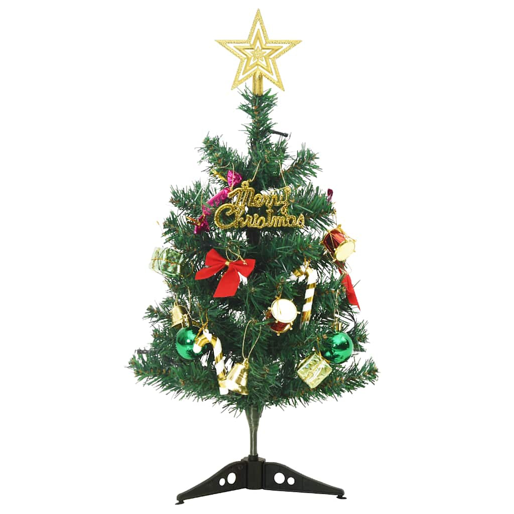 Vidaxl Mini Árbol De Navidad Artificial Con 30 Luces Led Verde 60 Cm_4
