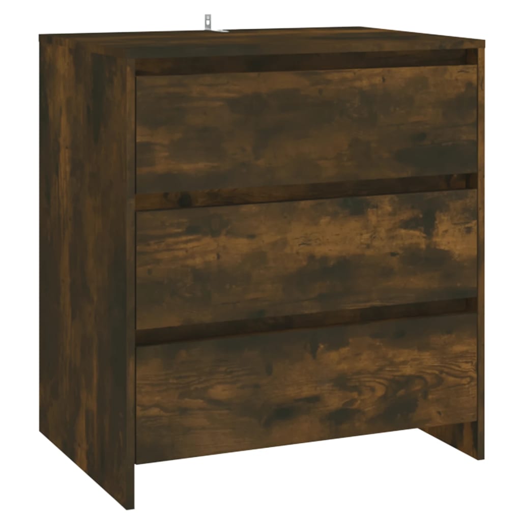 Aparador Madera Contrachapada Color Roble Ahumado 70x41x75 Cm / Vetonek_0
