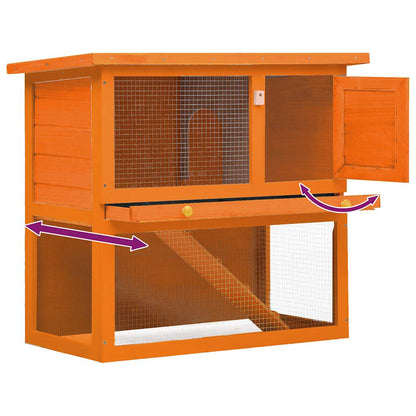 Casa De Animales Pequeños Jaula Conejera 1 Puerta Madera_4