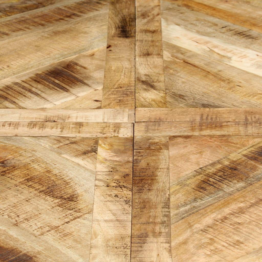 Mesa De Comedor Redonda De Madera Maciza De Mango 150x76 Cm_3