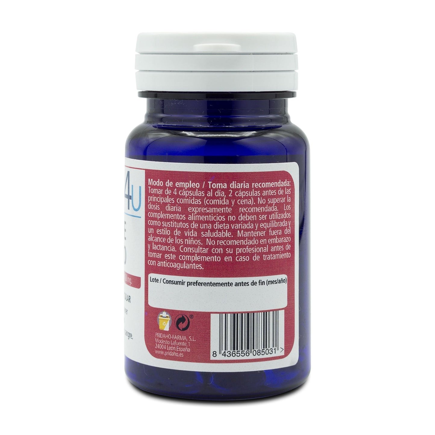Óleo de alho 458 mg 60 cápsulas gelatinosas H4U