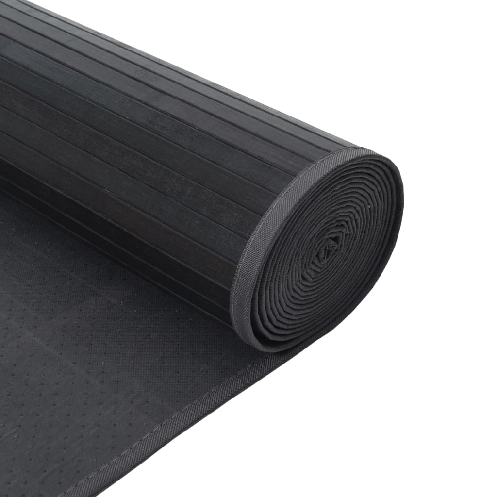 Alfombra Rectangular Bambú Gris 100x500 Cm / Vetonek_0