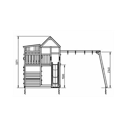 Parque Infantil Masgames Palazzo Xl Con Columpio Individual._3