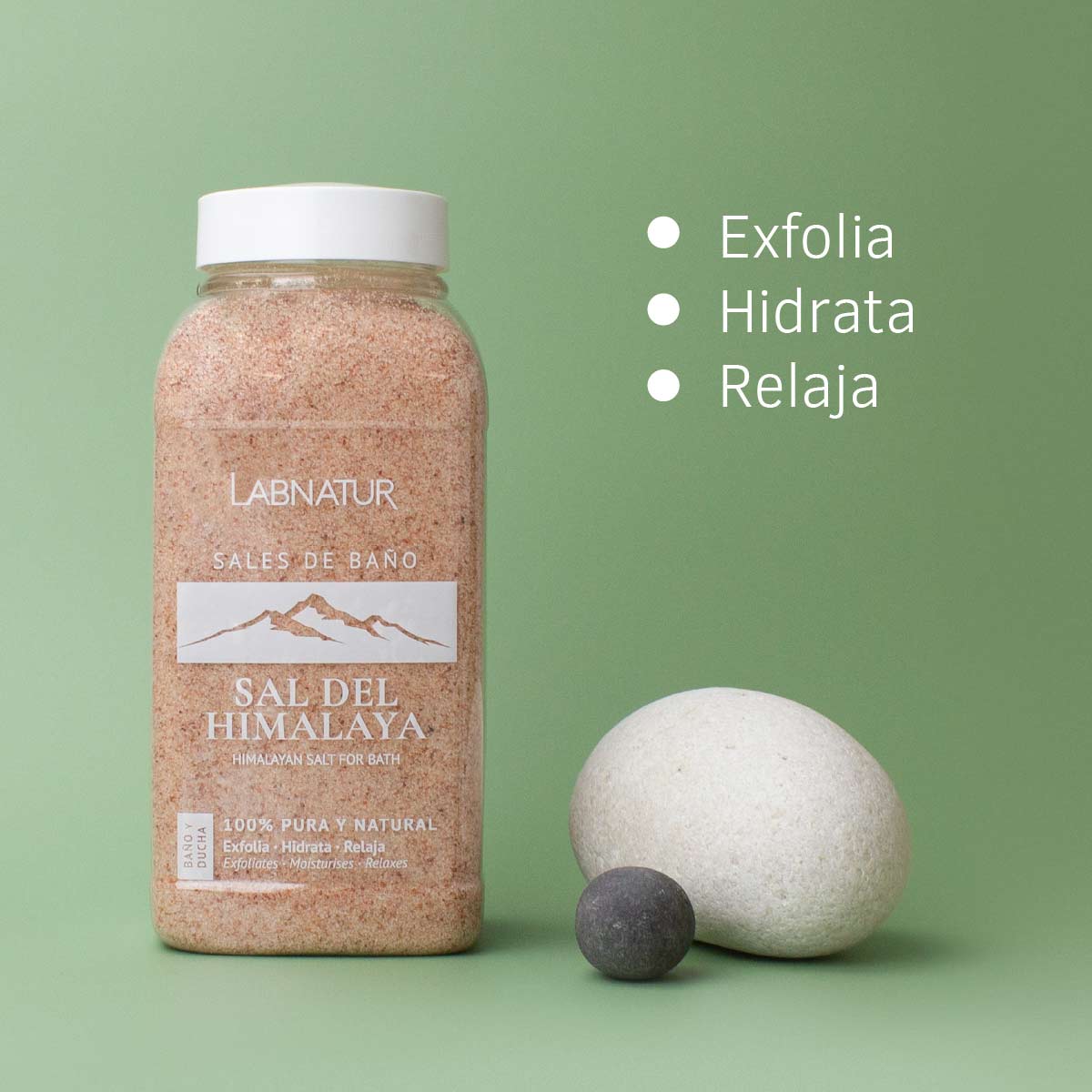 Sales de Baño del Himalaya Labnatur 1200 g | Hidratan, Suavizan y Revitalizan | Baño Relajante | Veganas_2