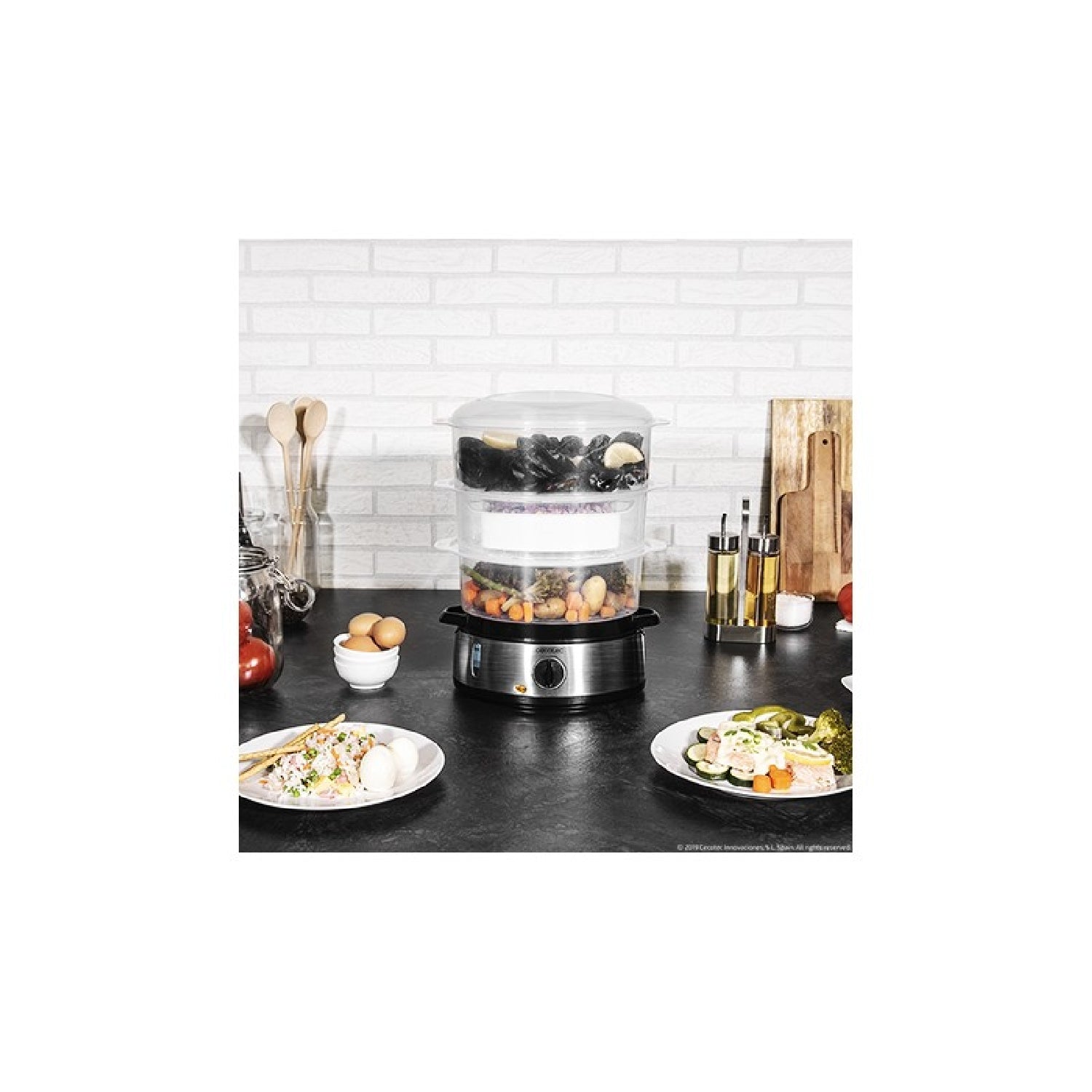 Cecotec Vaporera Vaporera Vapovita 3000 Inox_2