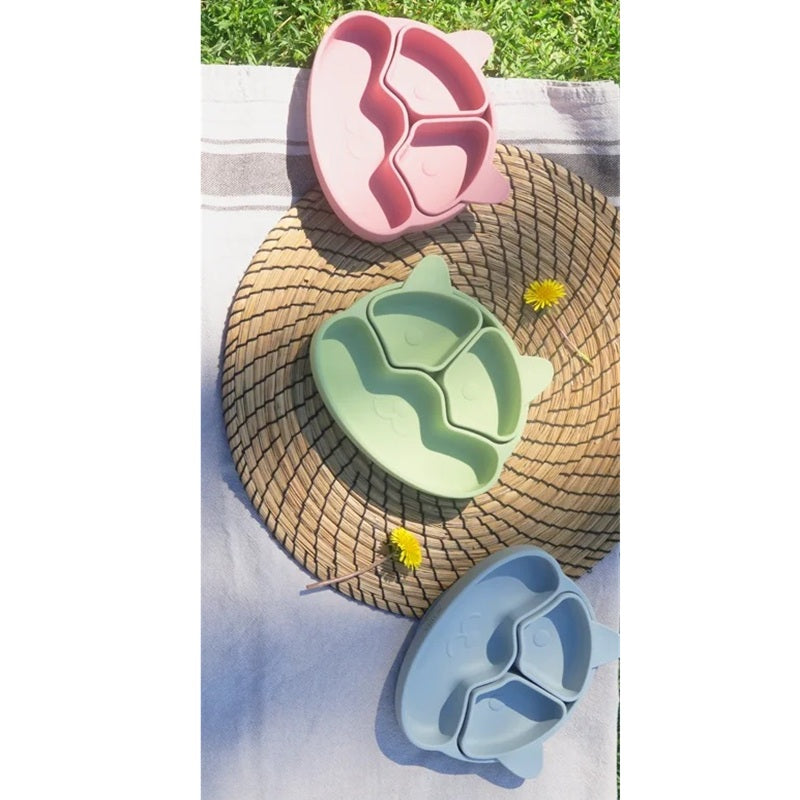 Plato Con Divisiones Extraíbles Y Forma De Perrito - Gris Perla._5