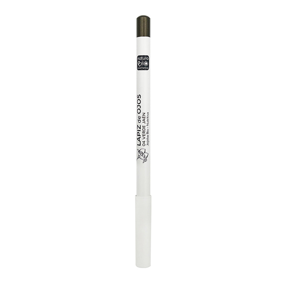 Lápis para Olhos 04 Verde Jaen Naturabio Com Óleo de Jojoba Biológico, NaturaBio Cosméticos, 4 g