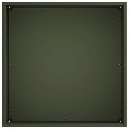 Macetero De Jardín 2 Uds. Verde Oliva 35 X 35 X 35 Cm_4