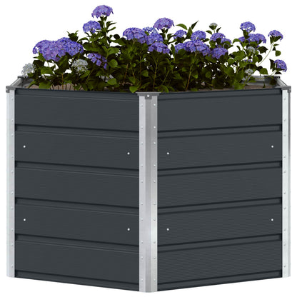 Jardinera Antracita 129 X 129 X75 Cm Acero_2