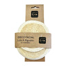 Disco facial em algodão com bucha vegetal, 2 unid.