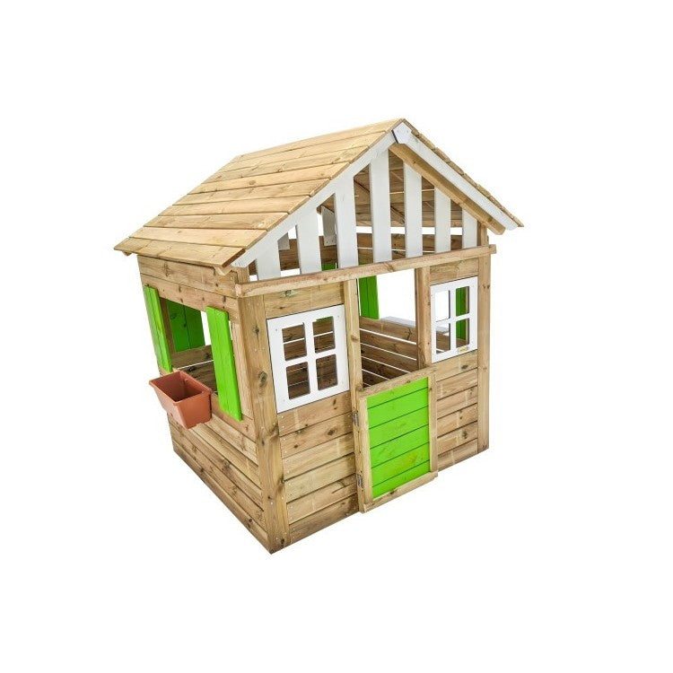 Casita De Madera Masgames Lollipop Xl Verde Sin Suelo De Madera._0