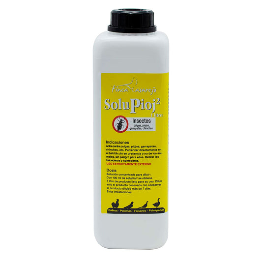 Solupioj (1 Litro) - Solución Biodegradable Para Eliminar Parásitos Externos Como Piojo, Ácaros, Garrapatas..._0