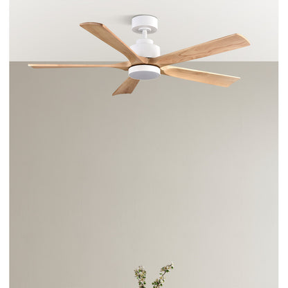 Ventilador Dc Cairo 24w 2400lm Blanco/hay 5asp 132 D 3000k,4500k,6000k,remoto+tempor+memori_1