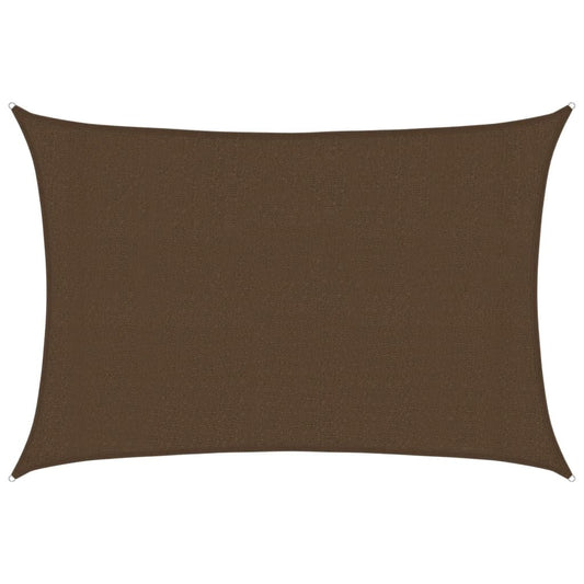 Vidaxl Toldo De Vela Hdpe Marrón 160 G/m² 3x4,5 M_0