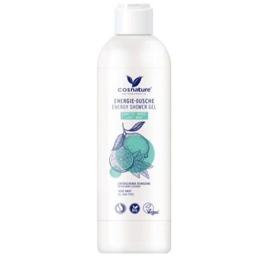 Gel de banho energético Cosnature BIO menta e lima 250 ml