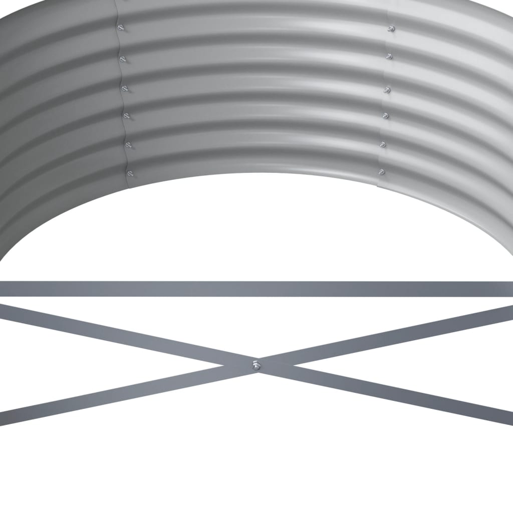 Jardinera Arriate Acero Galvanizado Gris 224x80x36 Cm_4