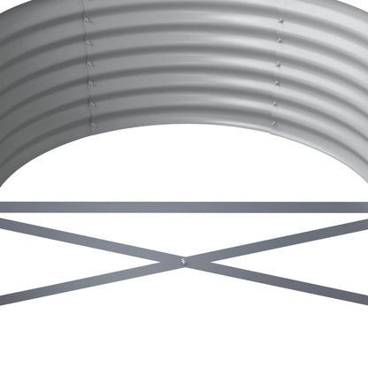 Jardinera Arriate Acero Galvanizado Plata 620x80x36 Cm_4
