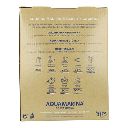 Água do mar hipertónica B&amp;B Aquamarina 3 L.