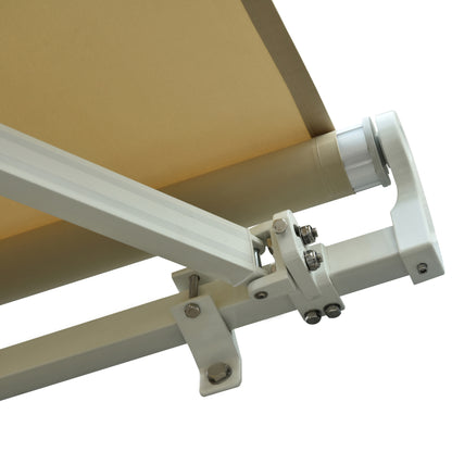 Outsunny Toldo Manual Plegable De Aluminio Manivela Ángulo Ajustable 2,95x2,5m_4