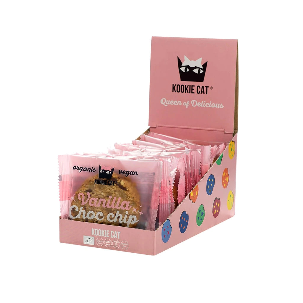 Galletas De Vainilla Y Chips De Chocolate Kookie Cat 50g X 12uds Bio_0