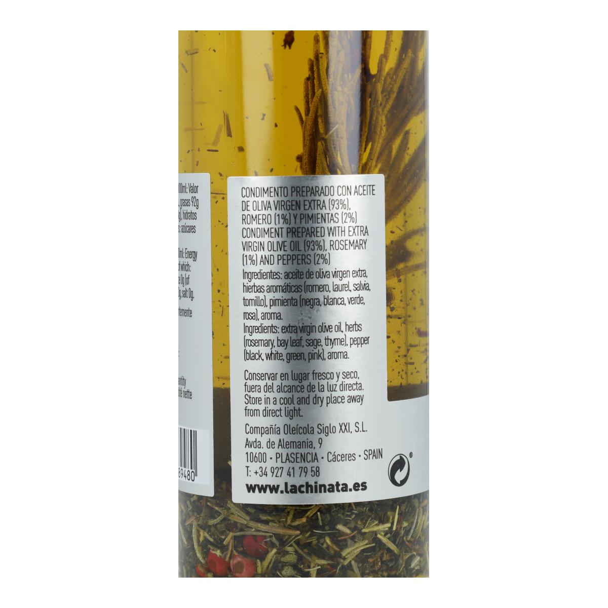 Óleo Temperado de Alecrim e Pimenta La Chinata 250ml