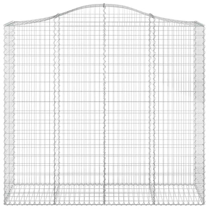 Cestas De Gaviones 2 Uds Forma De Arco Hierro 200x50x180/200 Cm_3