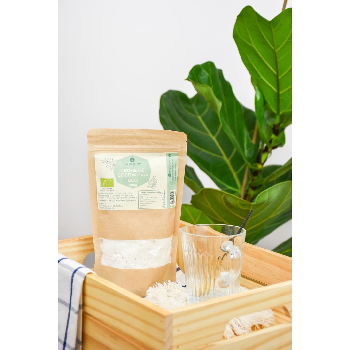 Bebida de coco em pó ECO Planeta Huerto 200 gr