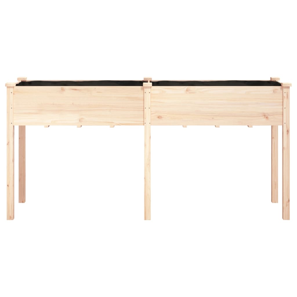 Jardinera Con Forro Madera Maciza De Abeto 161x45x76 Cm_3