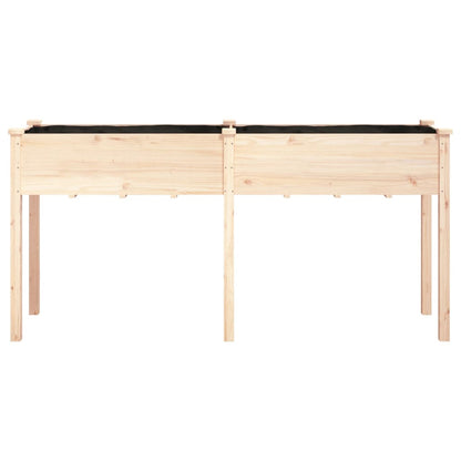 Jardinera Con Forro Madera Maciza De Abeto 161x45x76 Cm_3