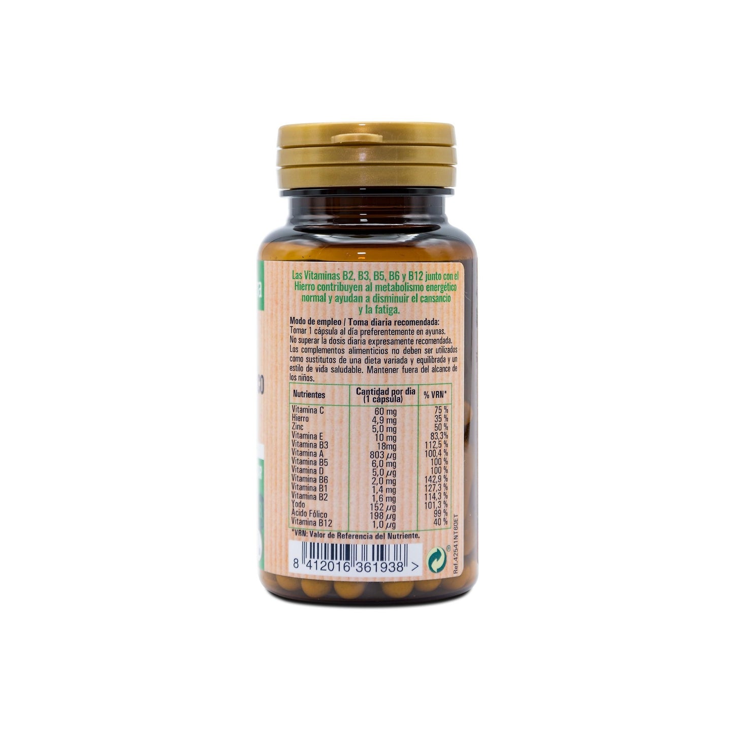 Complexo multivitamínico, 60 cápsulas. NaturTierra