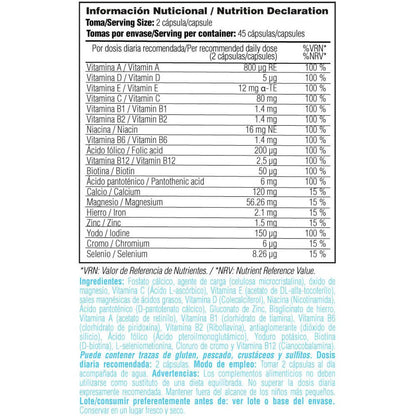 Multi Vitaminas - 90 Cápsulas Vegetales - Complejos Multivitaminicos - Smart Supplements_4
