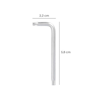 Llave Torx Inviolable Standar Acero Cromo Vanadio Profesional T20 Mm. Llave Estrella, Llave Allen Estrella_1