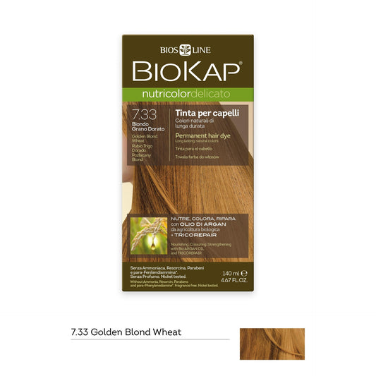 Tinta Loira Trigo Dourado Delicato 7.33 Biokap 140 ml 