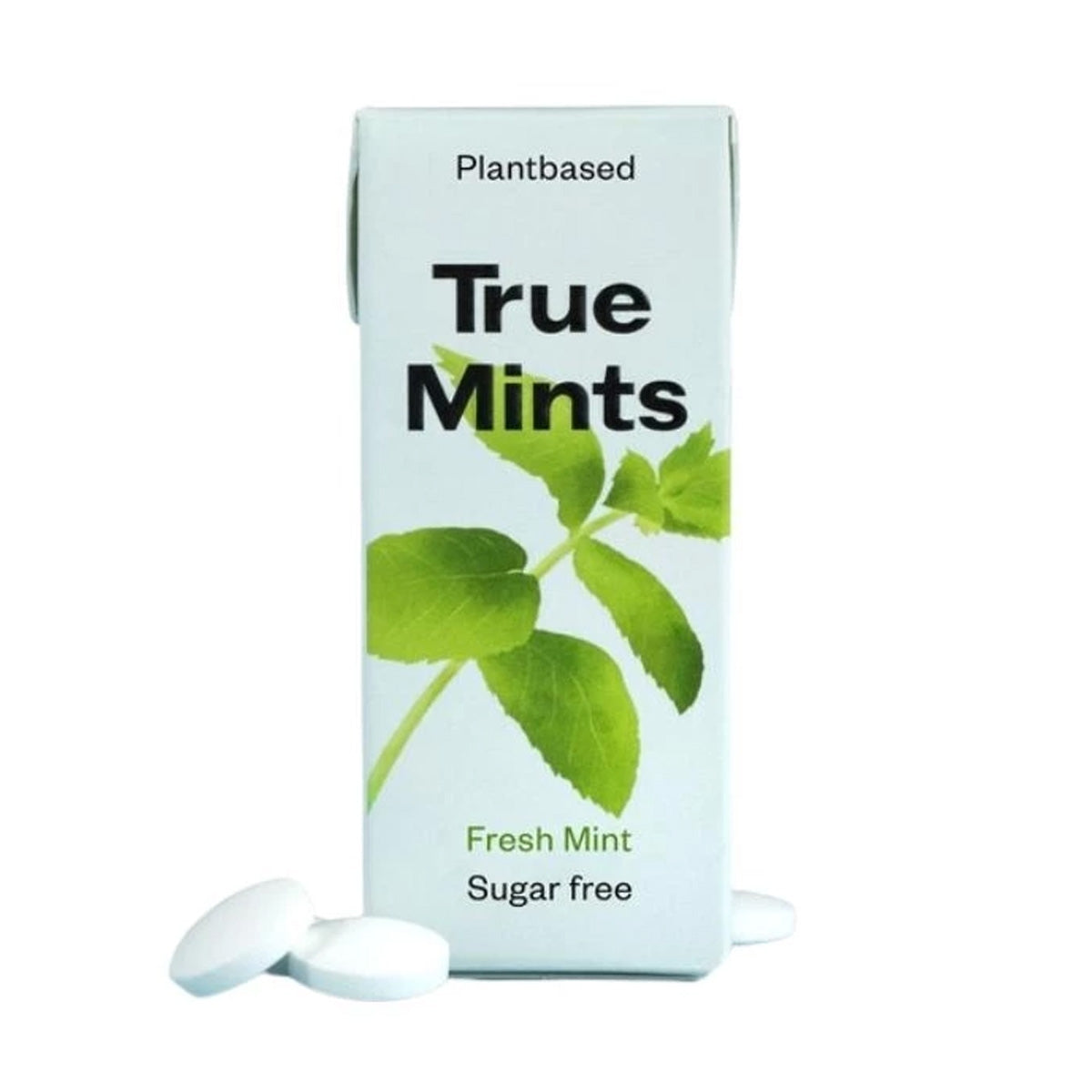 Rebuçados de menta fresca sem plástico True Mints 13g