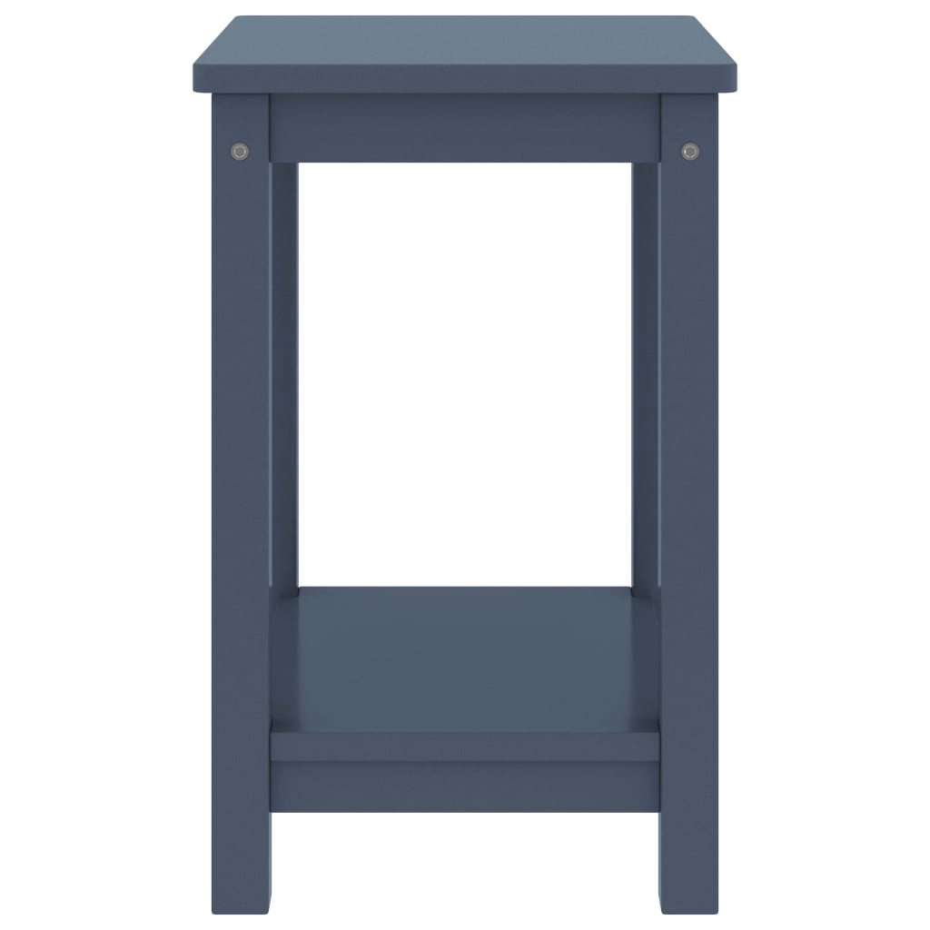 Vidaxl Mesita De Noche Madera Maciza De Mango Gris Claro 40x30x50 Cm_2
