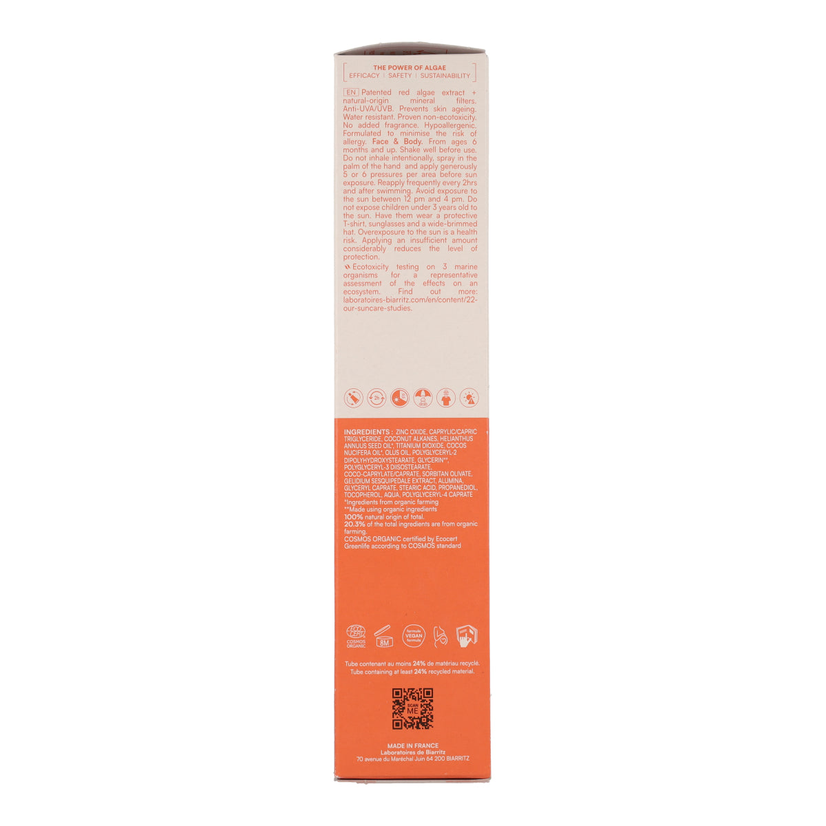 Spray solar cara & cuerpo spf 50+ Biarritz 150 ml