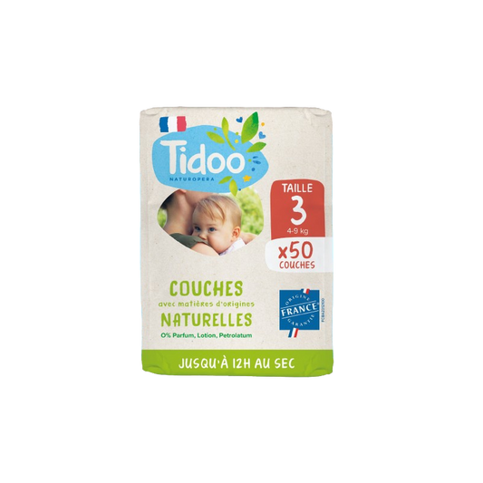 Fralda Tidoo Diapers com rótulo ecológico, de origem francesa, tamanho 3 (4-9 kg)